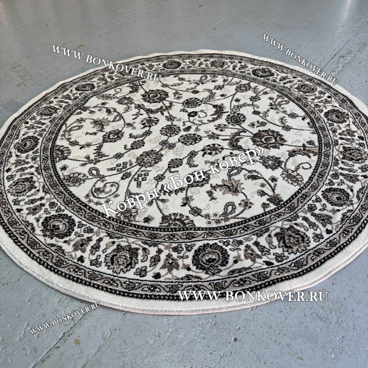 Круглый Ковер Для Гостиной Арт 30073 Белый